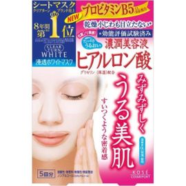 【KOSE】 CLEAR TURN White Mask Hyaluronic acid 5 sheets 4971710308655image