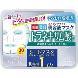 【KOSE】 CLEAR TURN Essence Mask Tranexamic acid 30 sheets 4971710382037image