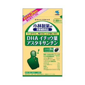【Kobayashi】 DHA ginkgo biloba astaxanthin 90 tablets 4987072025413image