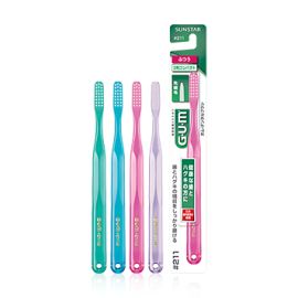 【SUNSTAR】 GUM dental Brush 3Row Compact #211H 4901616206403image