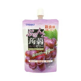 【ORIHIRO】 Purunto Konjac Jelly Standing Grape 130g 4571157254289image