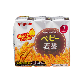 【Pigeon】 Baby barley tea paper pack 125ml x 3 packs 4902508135115image