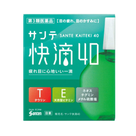 【Santen Pharmaceutical】 Sante Kaiteki 40 15ml 4987084411297image