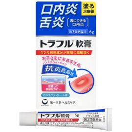【Daiichi Sankyo Healthcare】 Traful Torahfuru Stomatitis Ointment 6g 4987107614001image