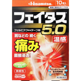 【Hisamitsu Pharmaceutical】 Fatus 5.0 Warmth 10 sheets 4987188124444image