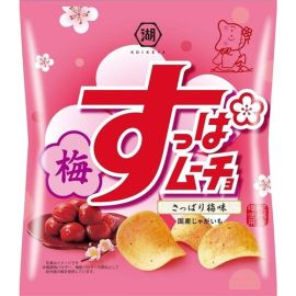 【Koikeya 】Suppa Mucho Chips Refreshing Plum Flavor 55g 4901335124514image