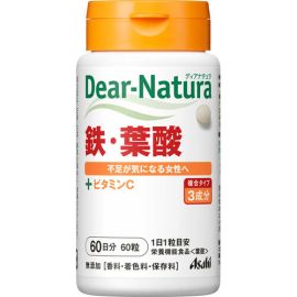 【Asahi Group Foods】 Dear Natura Iron / Folic Acid 60 tablets 4946842635931image