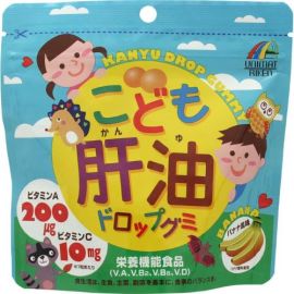 【Unimat Riken】 Children's Cod Liver Oil Drop Gummies (Banana Flavor) 100 tablets 4903361440767image