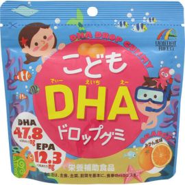 【Unimat Riken】 Children's DHA Drop Gummy (Tangerine Flavor) 90 tablets 4903361440927image