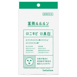 【Dr. Lululun】 Medicated Lululun whitening acne 1 sheet×4 bags 4582305068368image