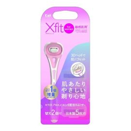 【Kaijirushi】 Xfit Crossfit for women with 2 replacement blades for sensitive skin 4901331003325image