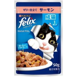 【Nestle Japan】 Purina Felix Pouch Tender Grilled Adult Cat Salmon 50g 4902201213585image