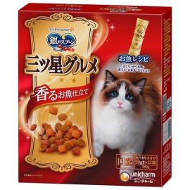【Unicharm Pet】 Silver Spoon Premium 3-Star Gourmet Fish Recipe for All Cats 240g 4520699602706image
