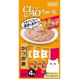 【Inaba】 Ciao Churu Soda Bonito & Katsuobushi 14g x 4 pieces 4901133716676image