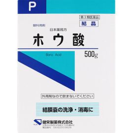 【Kenei Pharmaceutical】 Japanese Pharmacopoeia Boric Acid Crystals 500g 4987286312675image