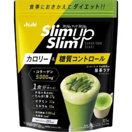 【Asahi Group Foods】 Slim Up Slim Enzyme + Super Food Shake Matcha Latte 315g 4946842638420image