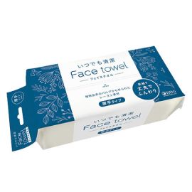 【Ishoku Dougen】 Always Clean Face Towel Thick Type 80 sheets 4562355182269image