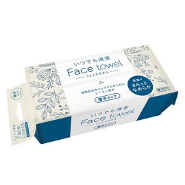 【Ishoku Dougen】 Always Clean Face Towel Thin Type 90 sheets 4562355182276image