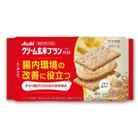 【Asahi】 cream brown rice bran plus sesame & salt butter 4 sheets 4946842529995image