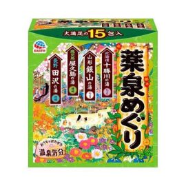 【Earth Corporation】 Yakusen Meguri Bath Salts Assorted Pack 15 packs 4901080309815image
