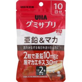 【UHA Mikakuto】 Gummy Supplement Zinc & Maca 20 tablets 4902750654983image