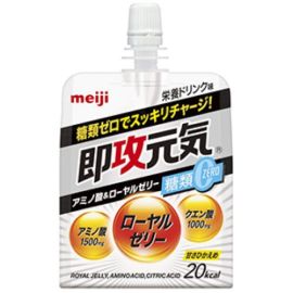 【Meiji】 Sokkou Genki Jelly Amino Acid & Royal Jelly Sugar 0 Nutrition Drink Flavor 180g 4902777314792image