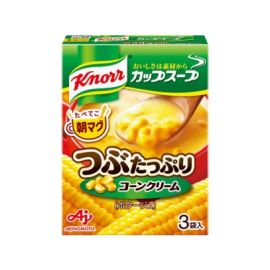 【Ajinomoto】 Knorr Cup Soup Tsubu-tappuri Corn Cream (3 packs) 4901001135769image