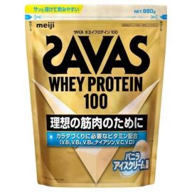 【Meiji】 Zavas whey protein 100 vanilla ice cream flavor 980g 4902777319285image