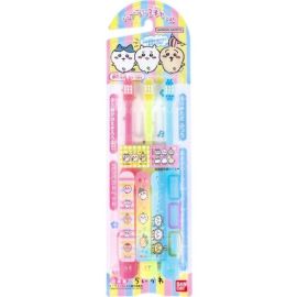 【Bandai】 Children's toothbrush set of 3 Chikawa 4549660894209image
