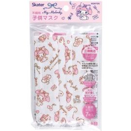 【Skater】 Children's Non-woven Pleated Mask Sanrio My Melody 7 Pieces 4973307626289image