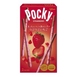 【Ezaki Glico】 Tubu-Tubu Strawberry Pocky 2 bags 4901005512429image