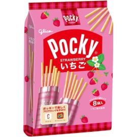 【Ezaki Glico】 Strawberry Pocky 8 packs 4901005512573image