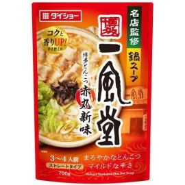 【Daishow】 Famous restaurant supervised hot pot soup Ippudo Tonkotsu Akamaru New Flavor 700g 4904621140090image