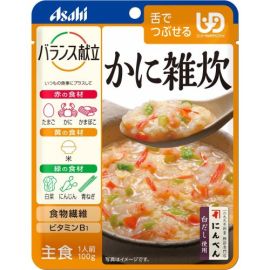 【Asahi Group Foods】 Balanced menu Crab rice porridge 100g 4987244188403image
