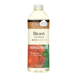 【Kao】 Biore the Hand Medicated Foam Hand Soap Deep and Warm Herbal Wood Scent Refill 340ml 4901301452054image